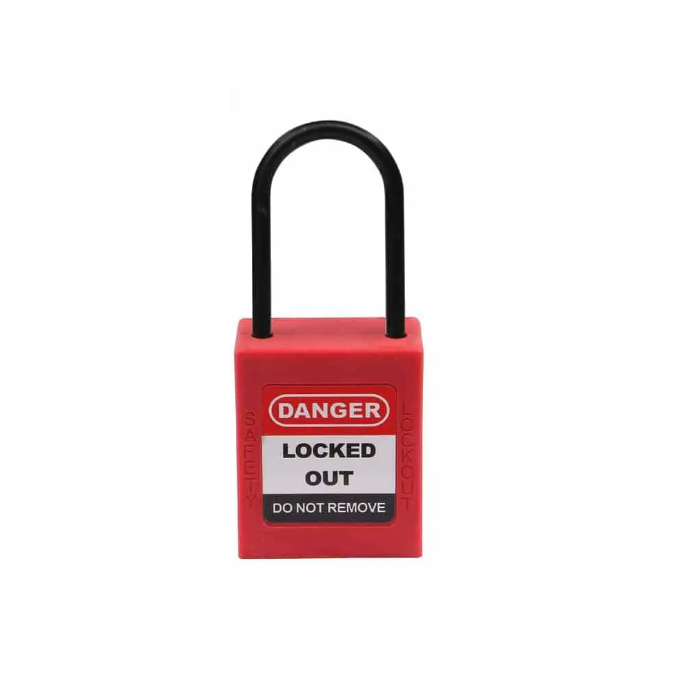 Dia. 4mm Nylon 38mm Shackle Safety Padlock  P38PD4