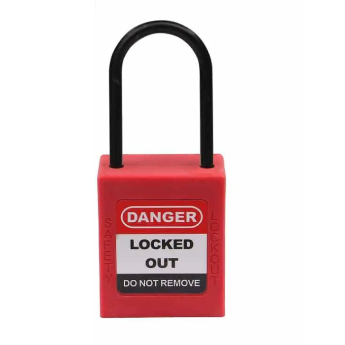 Dia. 4mm Nylon 38mm Shackle Safety Padlock  P38PD4