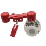 Pull Handle Butterfly Valve Lockout BVL31 | Industrial LOTO Device