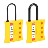 Yellow Nylon Shackle Safety 4 Hole Lockout Hasp Device