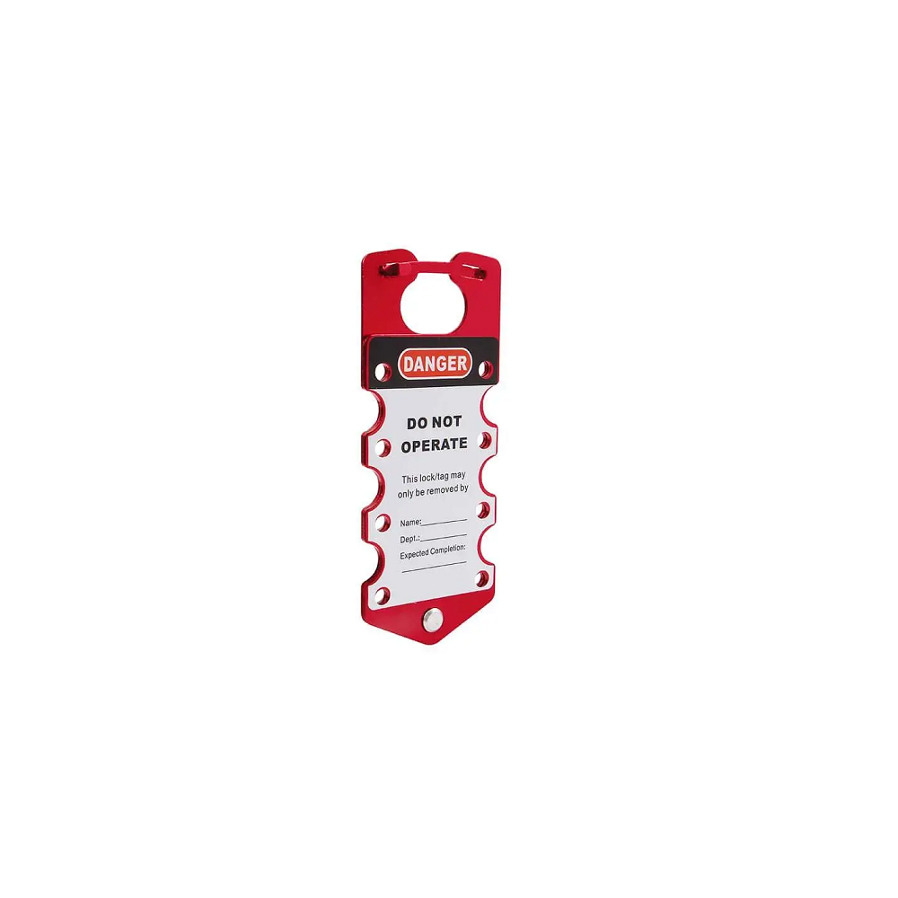 8 Hole Aluminum Lockout Hasp in Nigeria | Labeled Industrial LOTO Device
