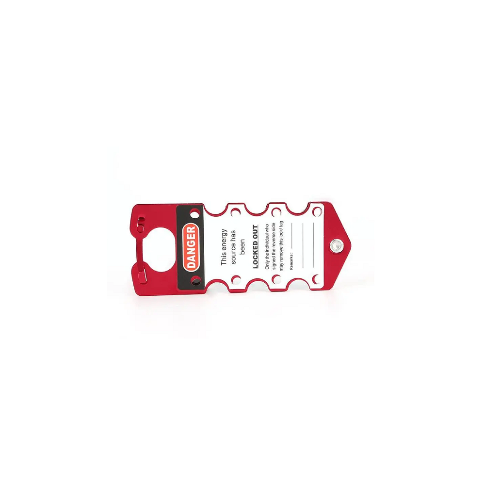 8 Hole Aluminum Lockout Hasp in Nigeria | Labeled Industrial LOTO Device