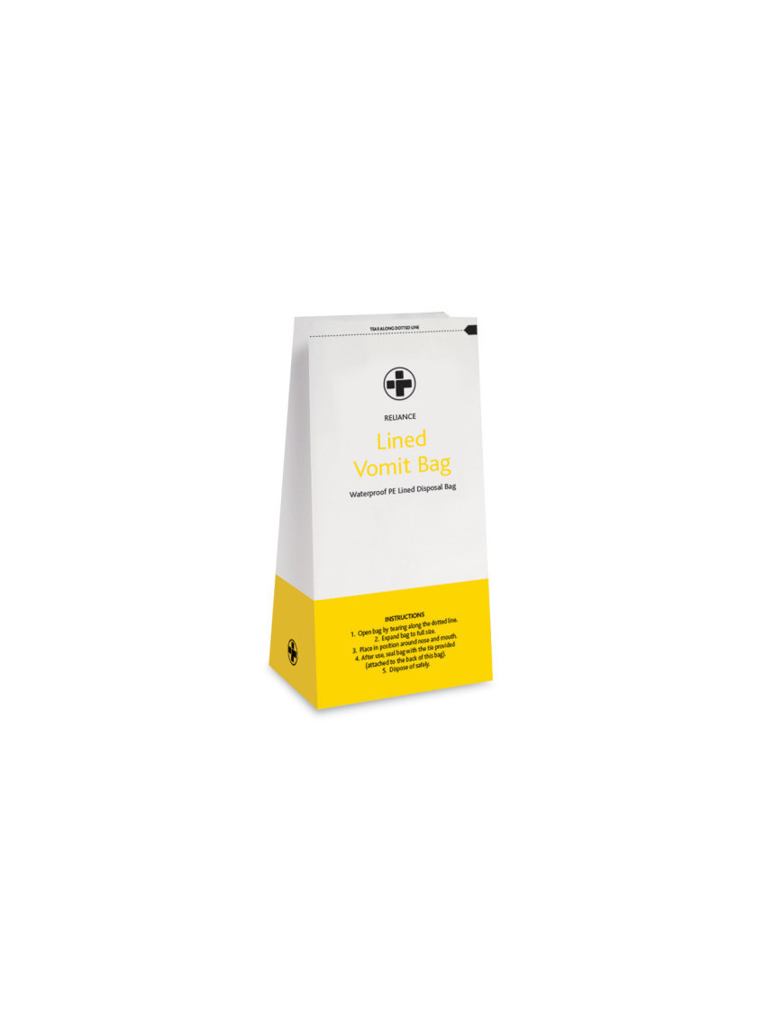 Vomit Bags - Plastic Lined - Pack of 25