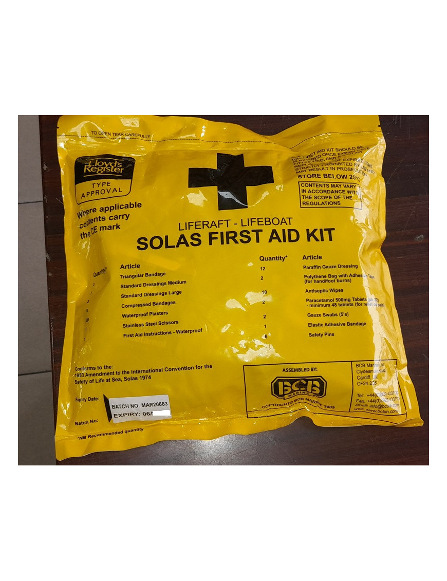 SOLAS Liferaft/Lifeboat First Aid Kit