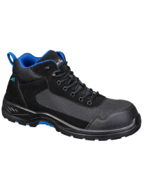 PORTWEST FC22 - Composite Textile Suede Mid Boot S3L HRO SR FO - Black/Blue