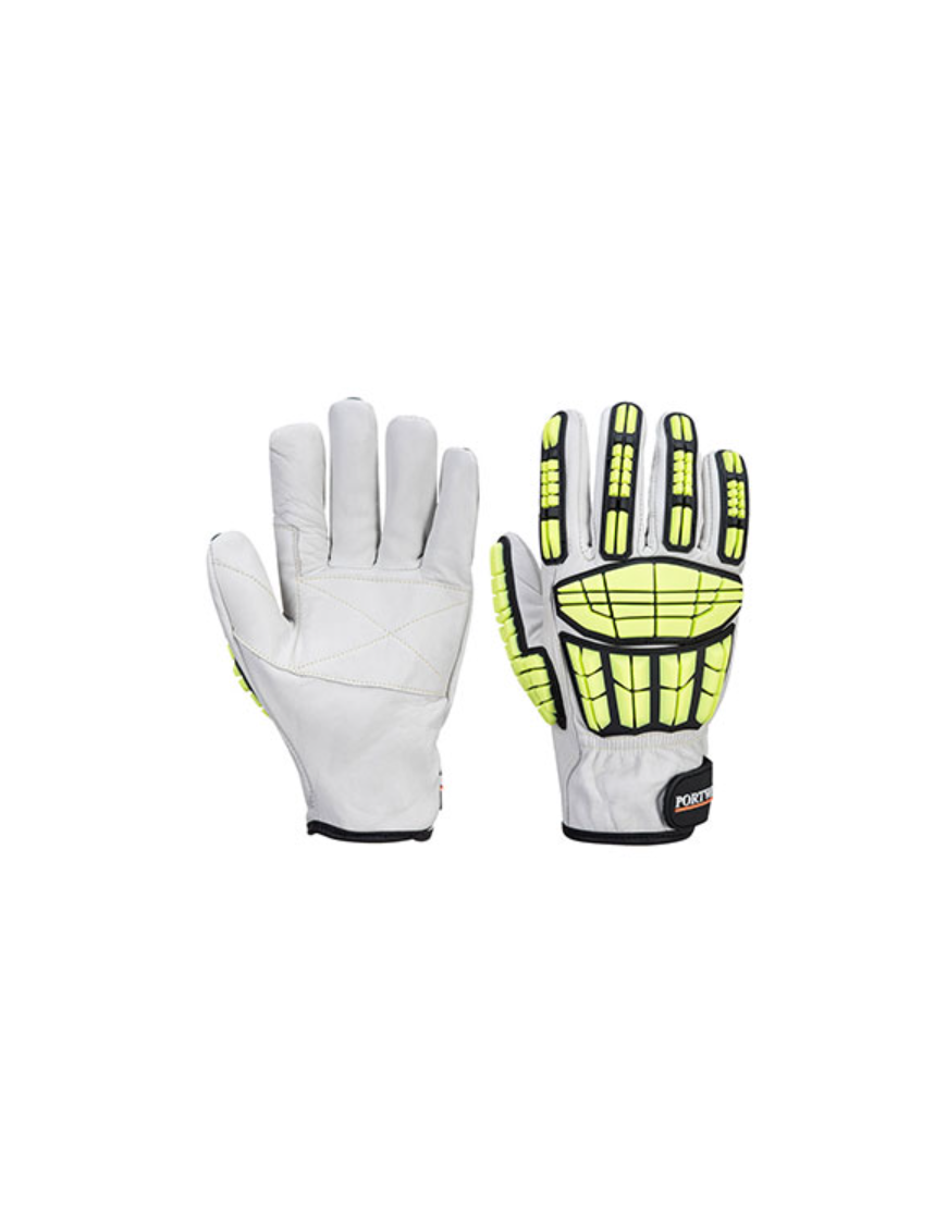 PORTWEST A745 - Impact F135 Cow Leather Lined Glove Grey