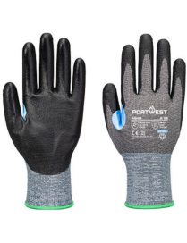PORTWEST A649 - CS Cut D21 PU Glove Grey/Black