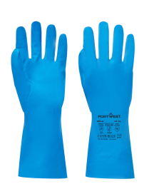 Portwest A814 - Chem 330 Nitrile Food Gauntlet - Blue