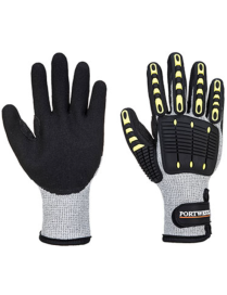 PORTWEST A729 - Impact C13 Nitrile Foam Reinforced Palm Thermal Glove Grey/Black