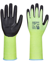 PORTWEST A632 - Cut D13 Nitrile Green Long Cuff Glove Green/Black