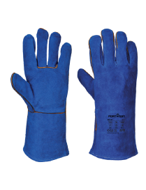Portwest A510 - Welders 210 Split Leather Blue Gauntlet - Blue