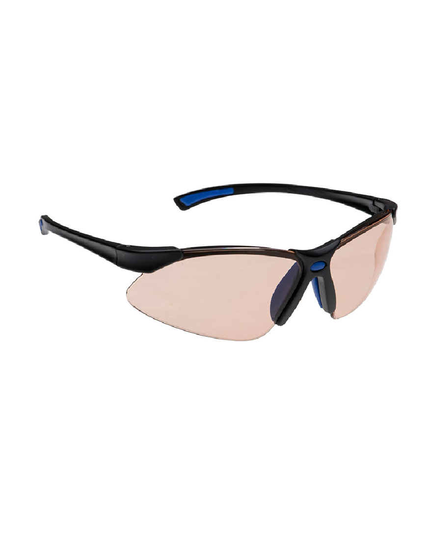 Portwest PS17 - Blue Light Blocker Safety Glasses - Brown