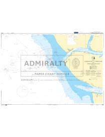 British Admiralty Nautical Chart 3321 Entrances to Escravos and Forcados Rivers