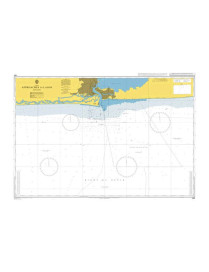 British Admiralty Nautical Chart 1381 Approaches to Lagos