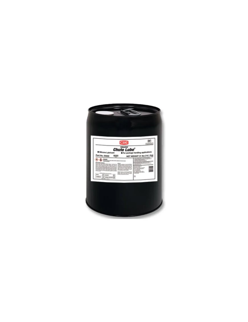 CRC Chute Lube Lubricant 03204 ? 5 gal, Silicone Lubricant Spray for Package Handling Equipment