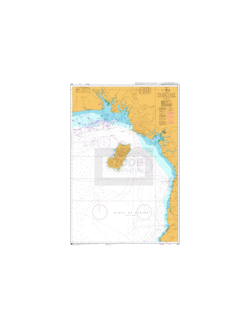 Nautical Chart 1387 Calabar to Bata  including Isla de Bioko | Genuine Admiralty Nautical Chart in Nigeria