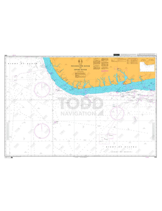Original Admiralty Nautical Chart 1386 Ports and Terminals in Nigeria | Price online