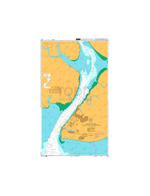 British Admiralty Nautical Chart 3287 Bonny River - Field Point to Ford Point | Buy in Nigeria