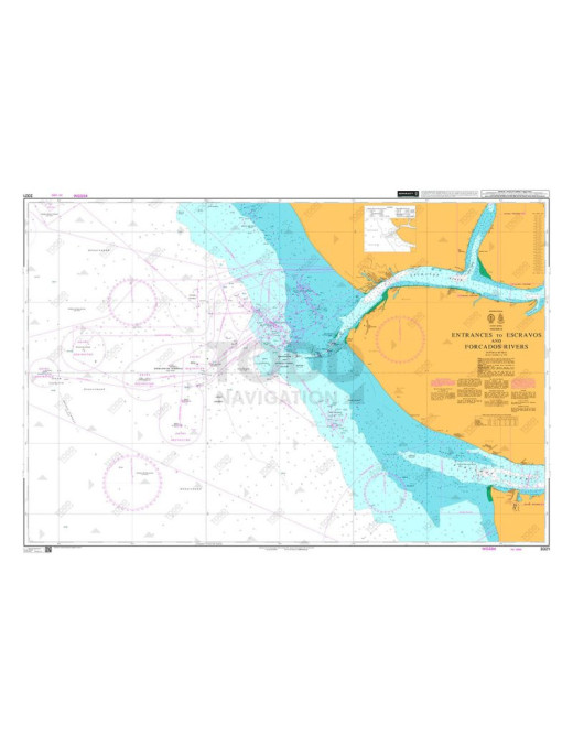 Admiralty Nautical Chart 3321 Entrances to Escravos and Forcados Rivers | Buy Admiralty chart in Port Harcourt