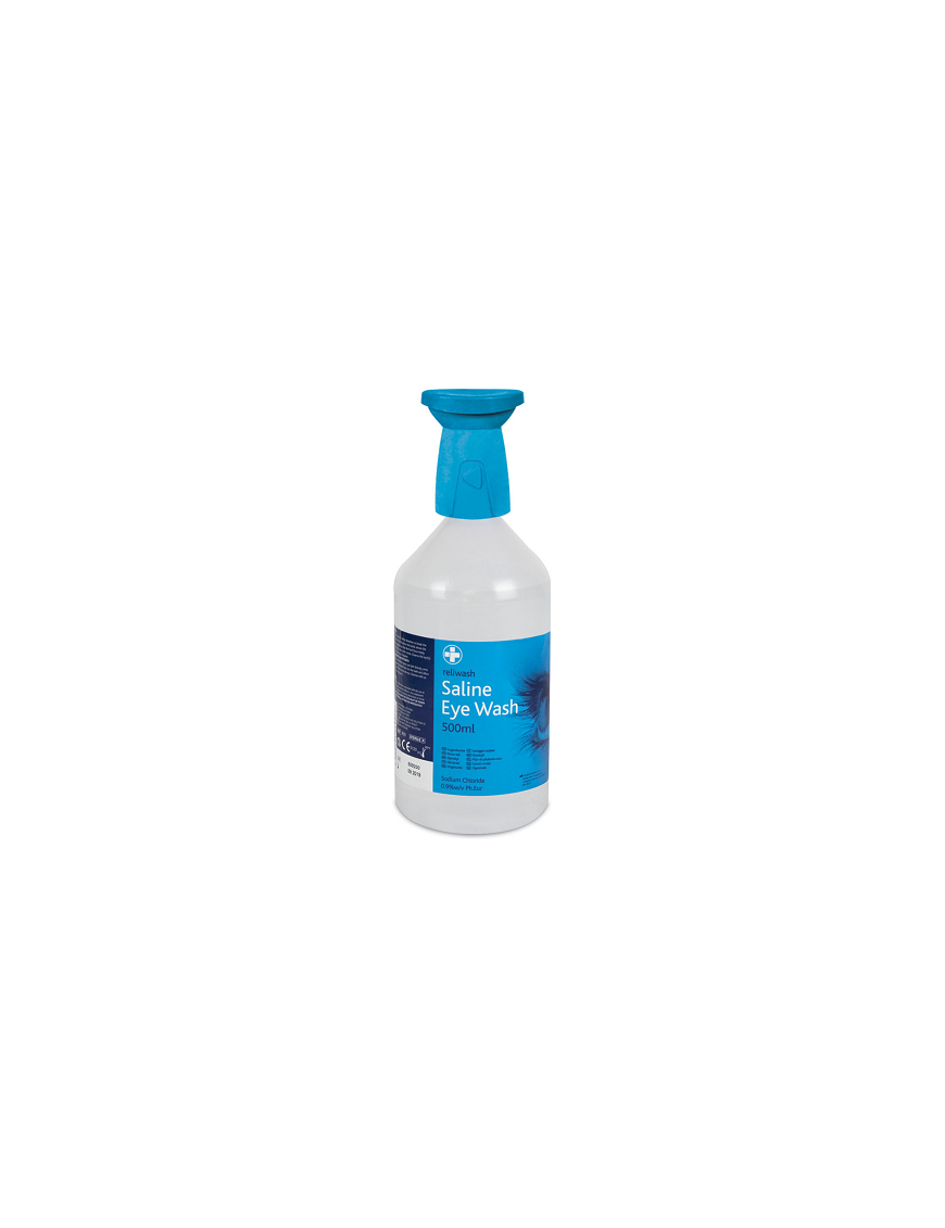 Buy Reliwash Saline Eye Wash – 500ml – Including Eyebath Cap