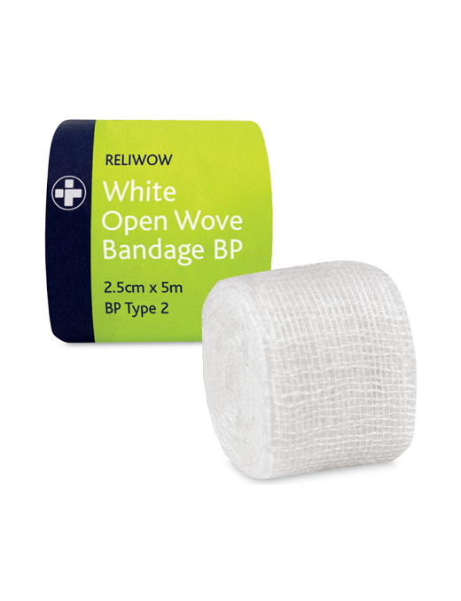 Buy Reliwow Open Wove Bandage BP – 2cm x 5m pack of 12