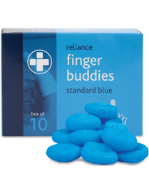RELIANCE Finger Buddies – Standard – Blue – Box of 10
