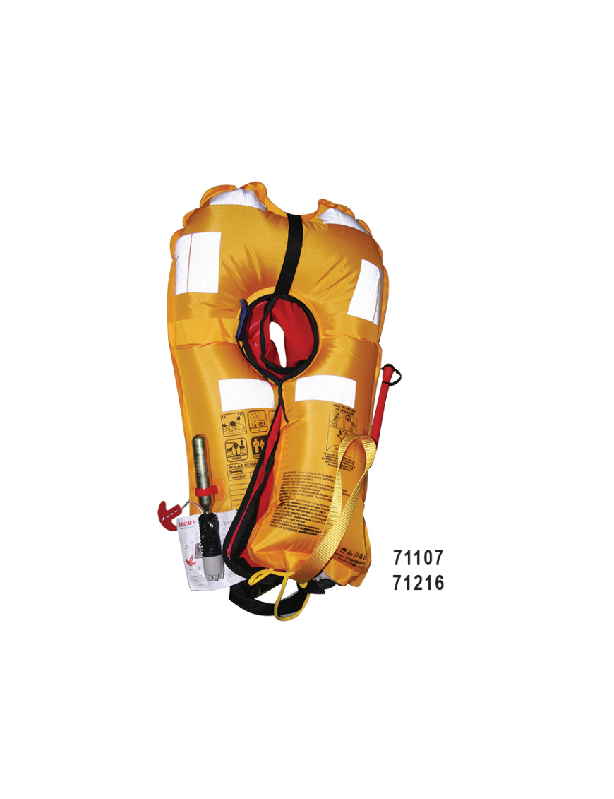 71107 LALIZAS Inflatable Lifejacket Lamda, Auto, 150N, SOLAS/MED-MER