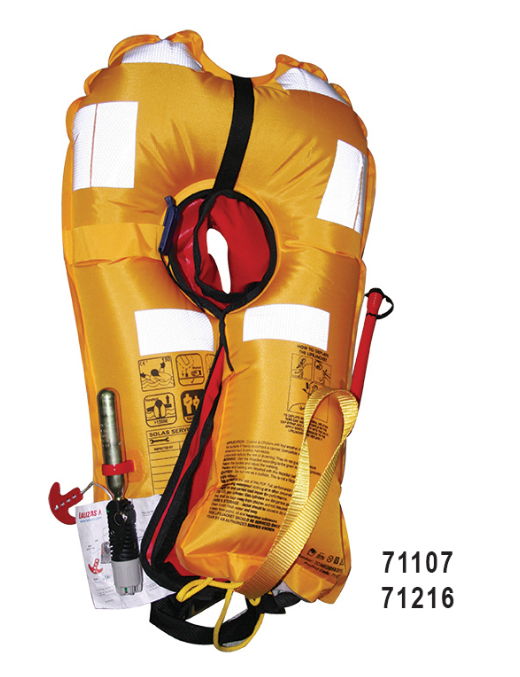 71107 LALIZAS Inflatable Lifejacket Lamda, Auto, 150N, SOLAS/MED-MER