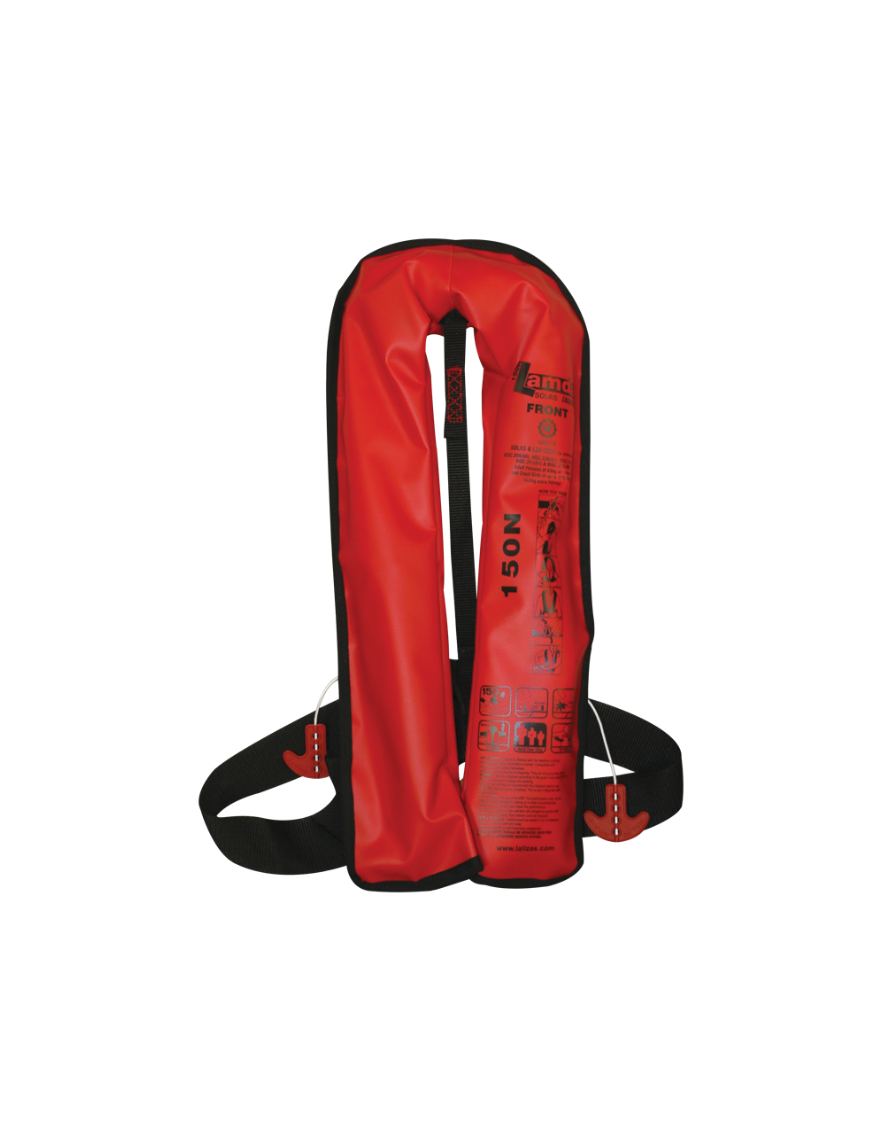 Lalizas Lamda Inflatable Lifejacket Auto, 150N & 275N, SOLAS/MED with Ocean Signal MOB1, set