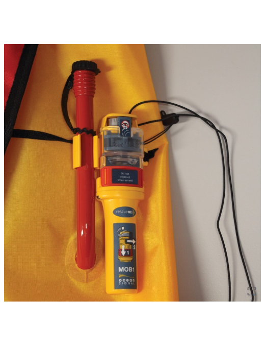 LALIZAS Inflatable Lifejacket Lamda, Auto, SOLAS/MED, Adult, with Ocean Signal MOB2, Set