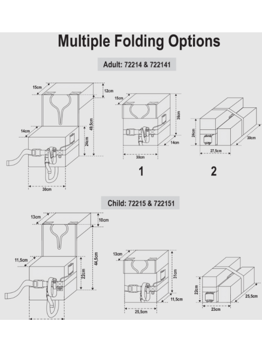 LALIZAS Foam Folding Lifejacket Compact, SOLAS/MED-MER