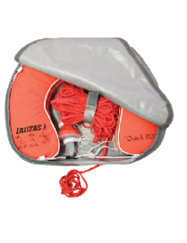 Set Horseshoe Lifebuoy 'Quick RD' orange, Lifeb. Light 71325, 30m rope, case gray