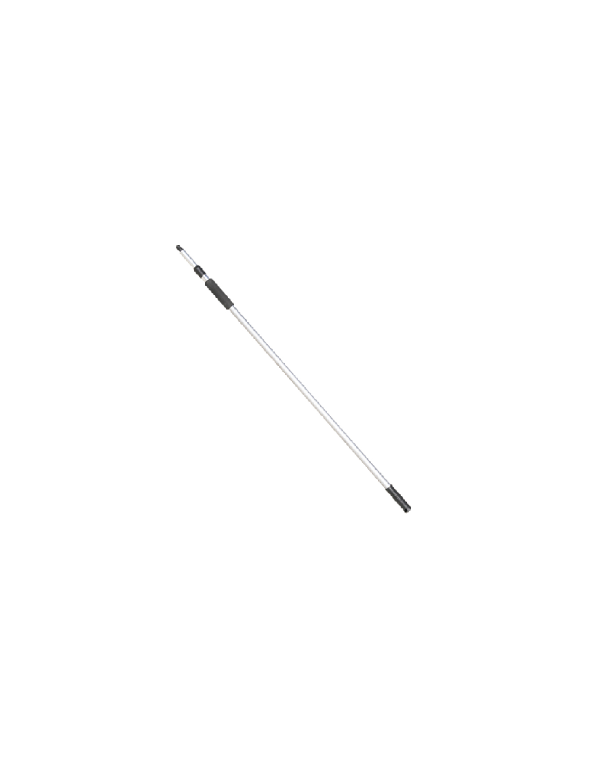 Aluminum telescopic handle for hook/brush